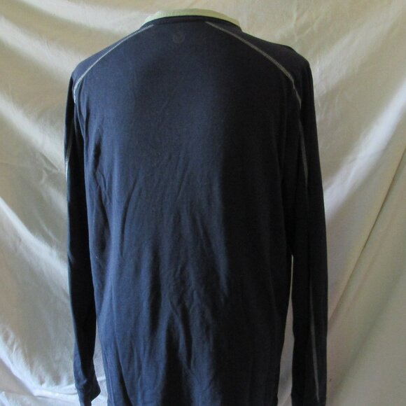 tasc Performance Blue/Cream Bamboo Lightweight Quarter-Zip Size Large EUC - Picture 4 of 8